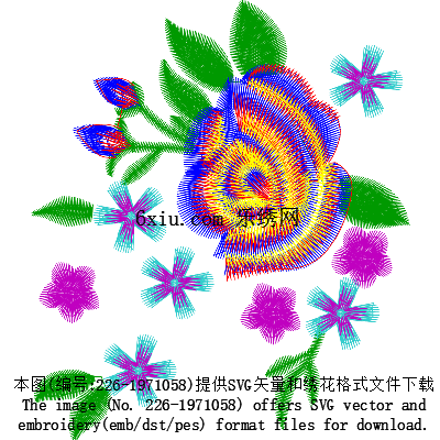svg矢量绣花图下载