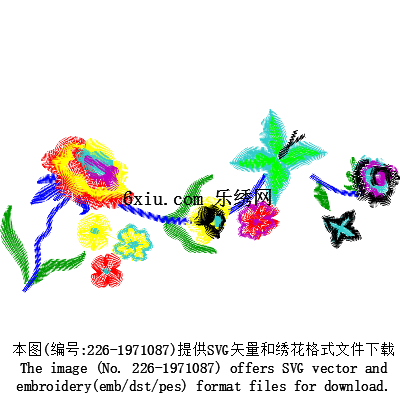 svg矢量绣花图下载