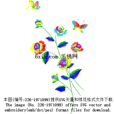 svg矢量绣花图下载