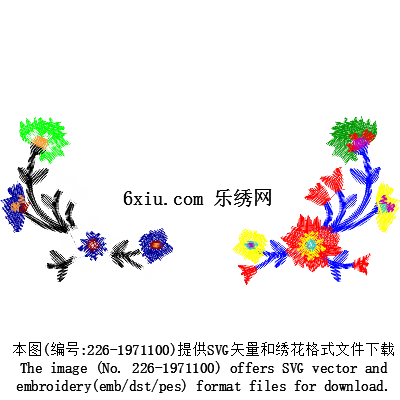 svg矢量绣花图下载