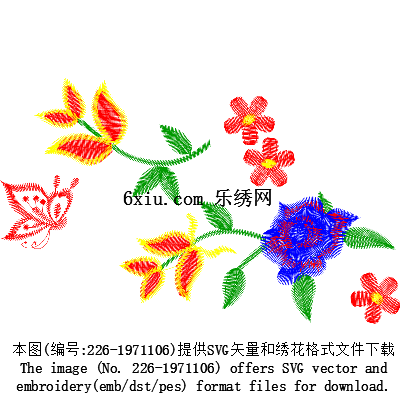 svg矢量绣花图下载