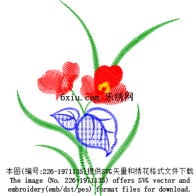 svg矢量绣花图下载