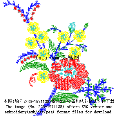 svg矢量绣花图下载