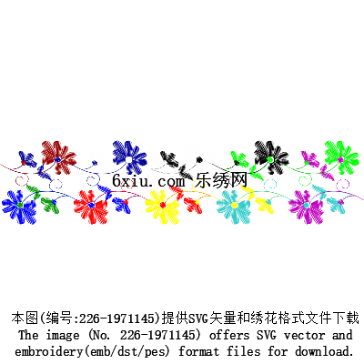 svg矢量绣花图下载