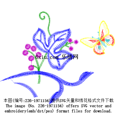 svg矢量绣花图下载