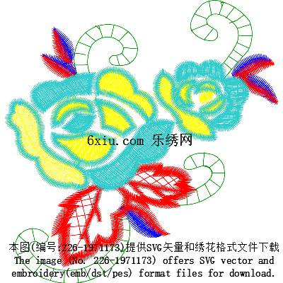 svg矢量绣花图下载