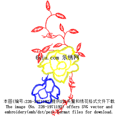 svg矢量绣花图下载