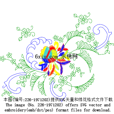 svg矢量绣花图下载