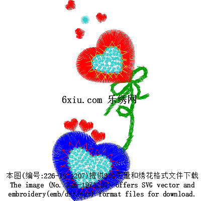 svg矢量绣花图下载