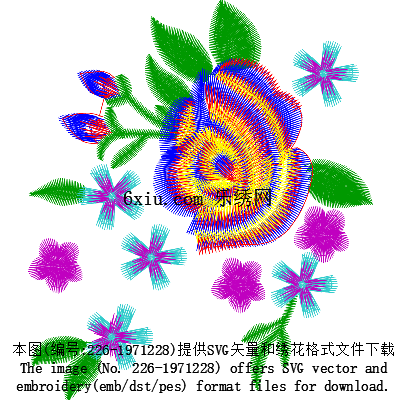 svg矢量绣花图下载
