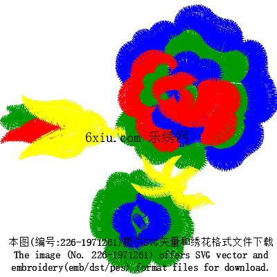 svg矢量绣花图下载