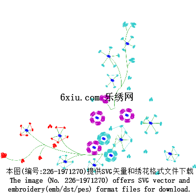svg矢量绣花图下载