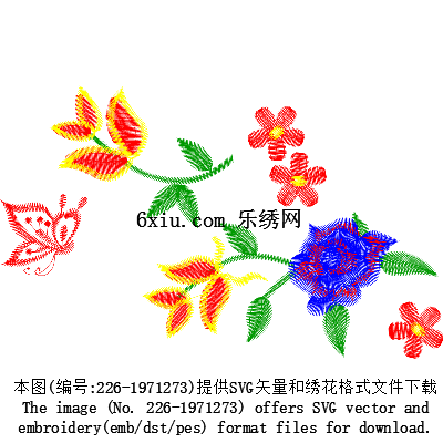 svg矢量绣花图下载