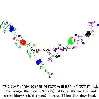 svg矢量绣花图下载