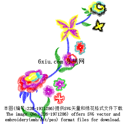 svg矢量绣花图下载