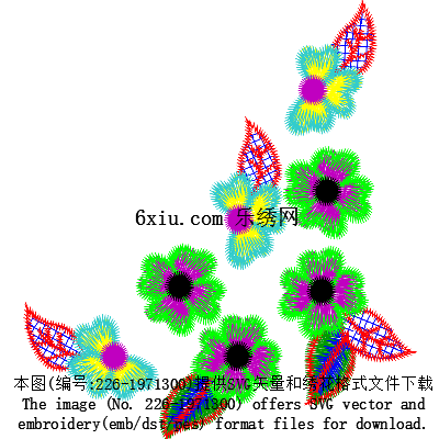 svg矢量绣花图下载