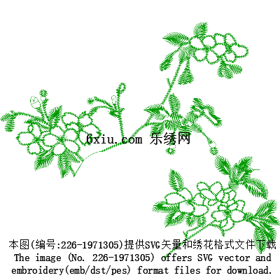 svg矢量绣花图下载