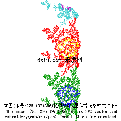 svg矢量绣花图下载