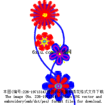 svg矢量绣花图下载