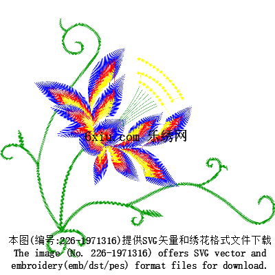 svg矢量绣花图下载