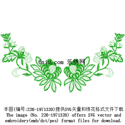 svg矢量绣花图下载