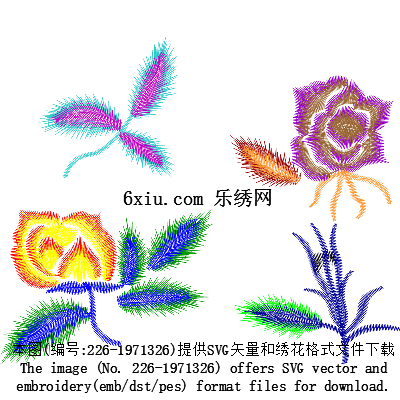 svg矢量绣花图下载
