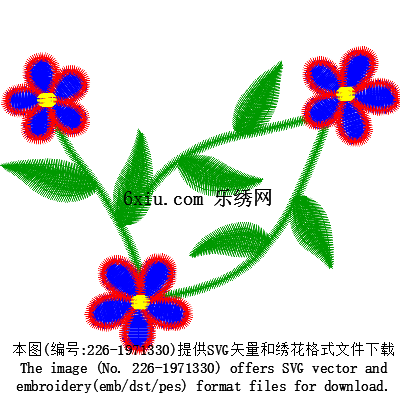 svg矢量绣花图下载