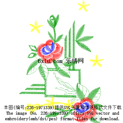 svg矢量绣花图下载