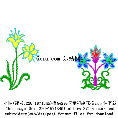 svg矢量绣花图下载