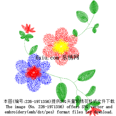 svg矢量绣花图下载
