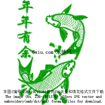svg矢量绣花图下载