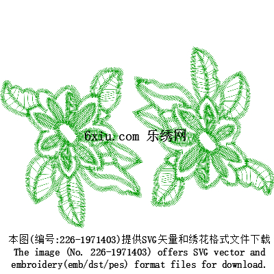 svg矢量绣花图下载
