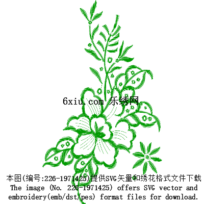 svg矢量绣花图下载