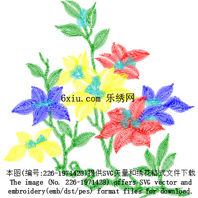 svg矢量绣花图下载