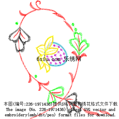 svg矢量绣花图下载