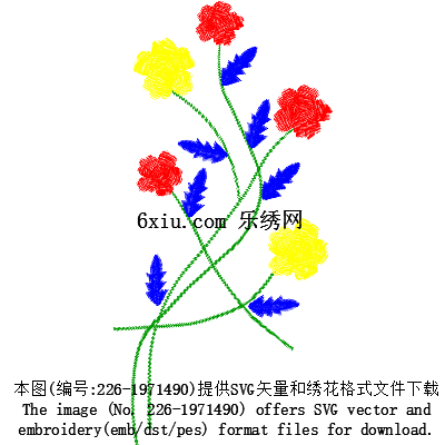 svg矢量绣花图下载