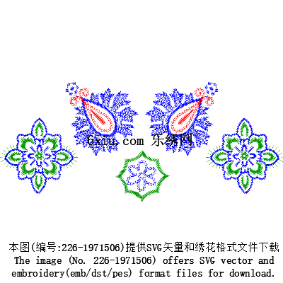 svg矢量绣花图下载