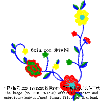svg矢量绣花图下载