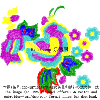 svg矢量绣花图下载