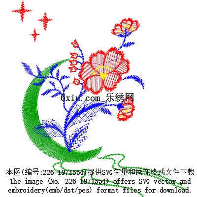 svg矢量绣花图下载