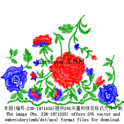 svg矢量绣花图下载