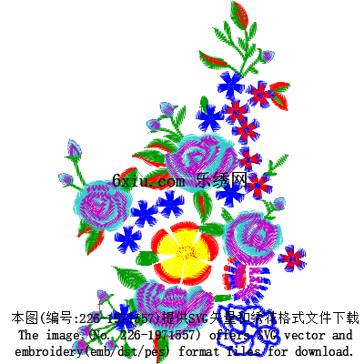 svg矢量绣花图下载