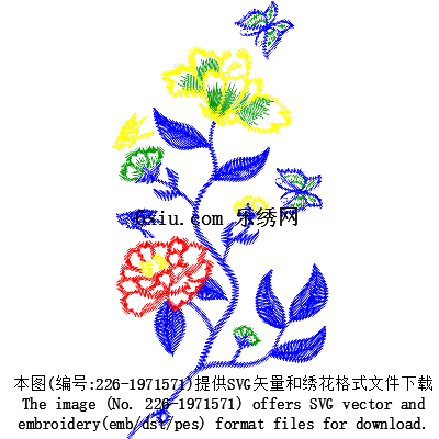 svg矢量绣花图下载