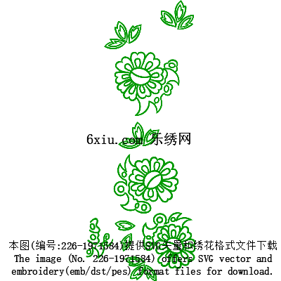 svg矢量绣花图下载