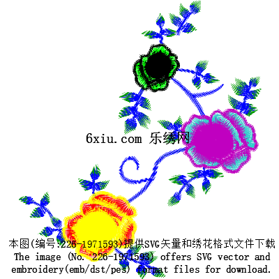 svg矢量绣花图下载