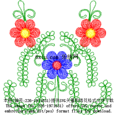 svg矢量绣花图下载