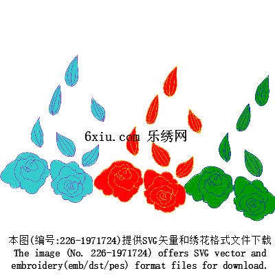 svg矢量绣花图下载