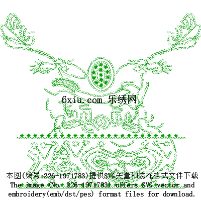 svg矢量绣花图下载