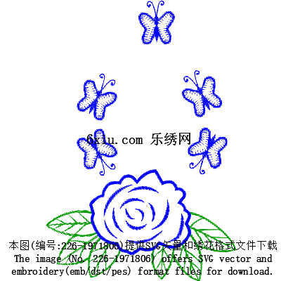 svg矢量绣花图下载