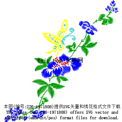 svg矢量绣花图下载